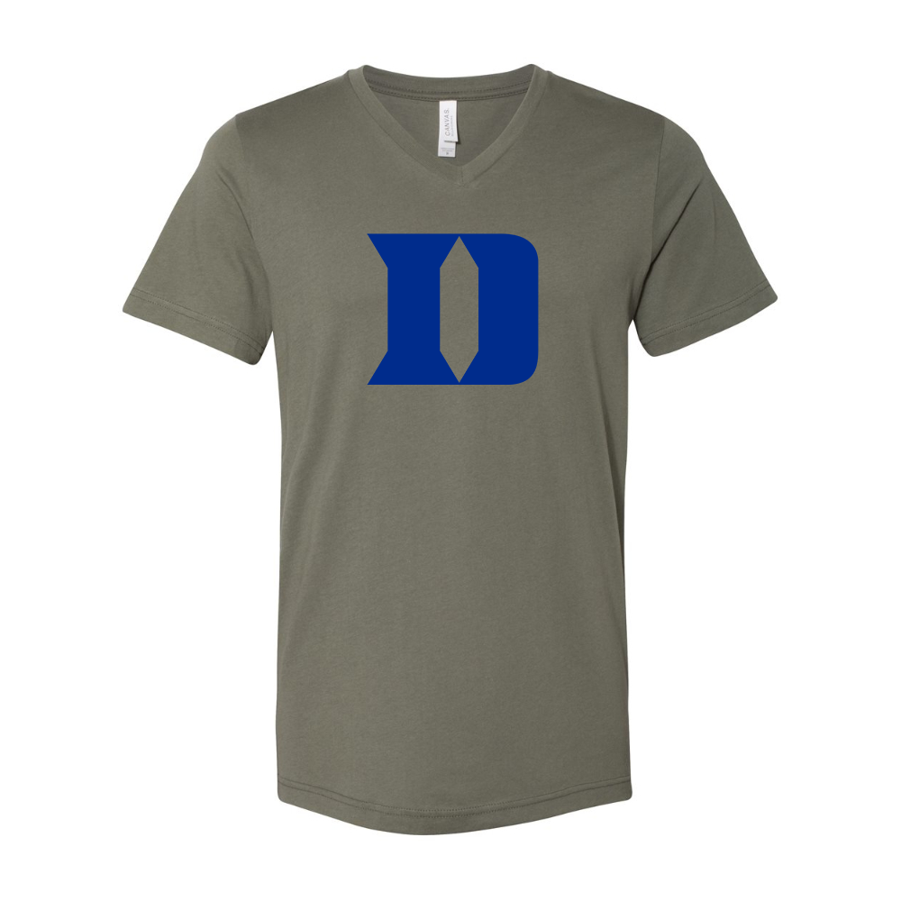 Duke Blue Devils BELLA  CANVAS - Jersey V-Neck T-Shirt