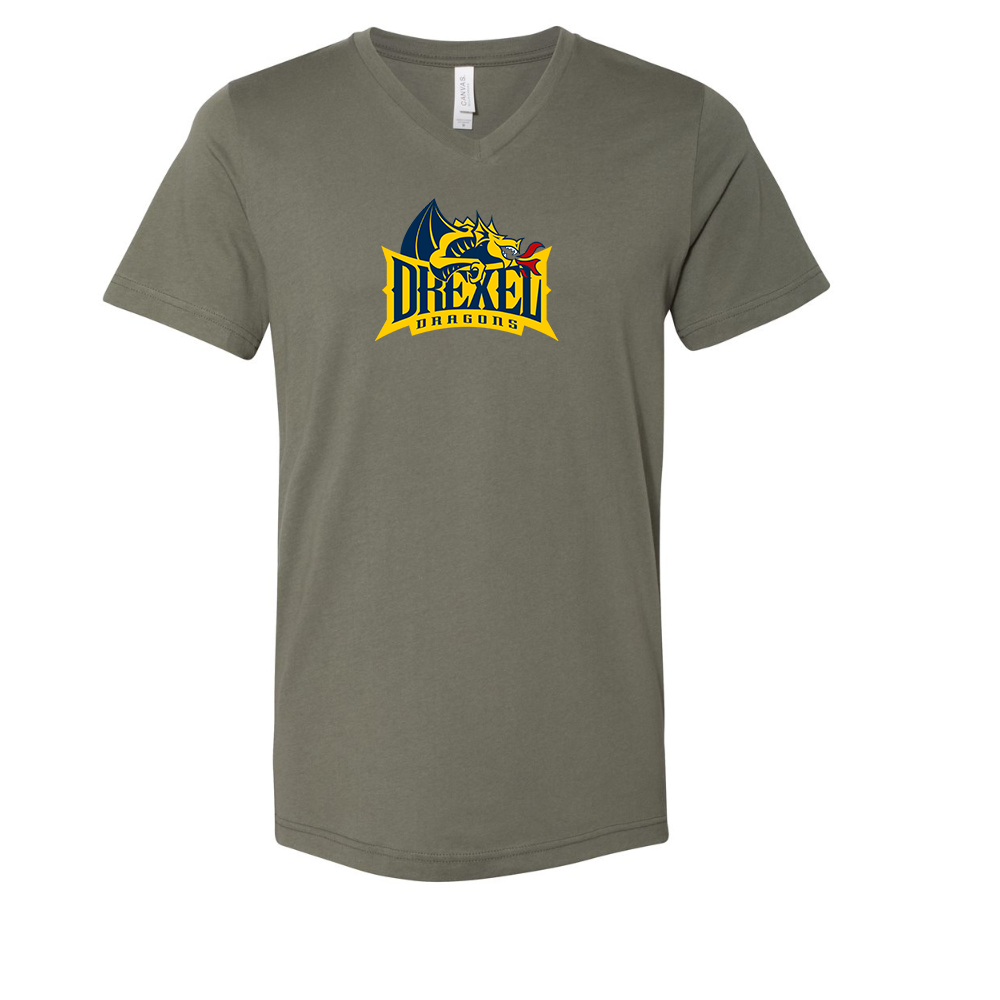 Drexel Dragons BELLA  CANVAS - Jersey V-Neck T-Shirt