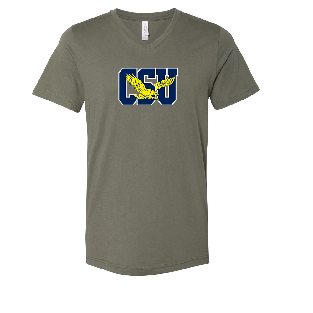Coppin State Eagles  BELLA  CANVAS - Jersey V-Neck T-Shirt