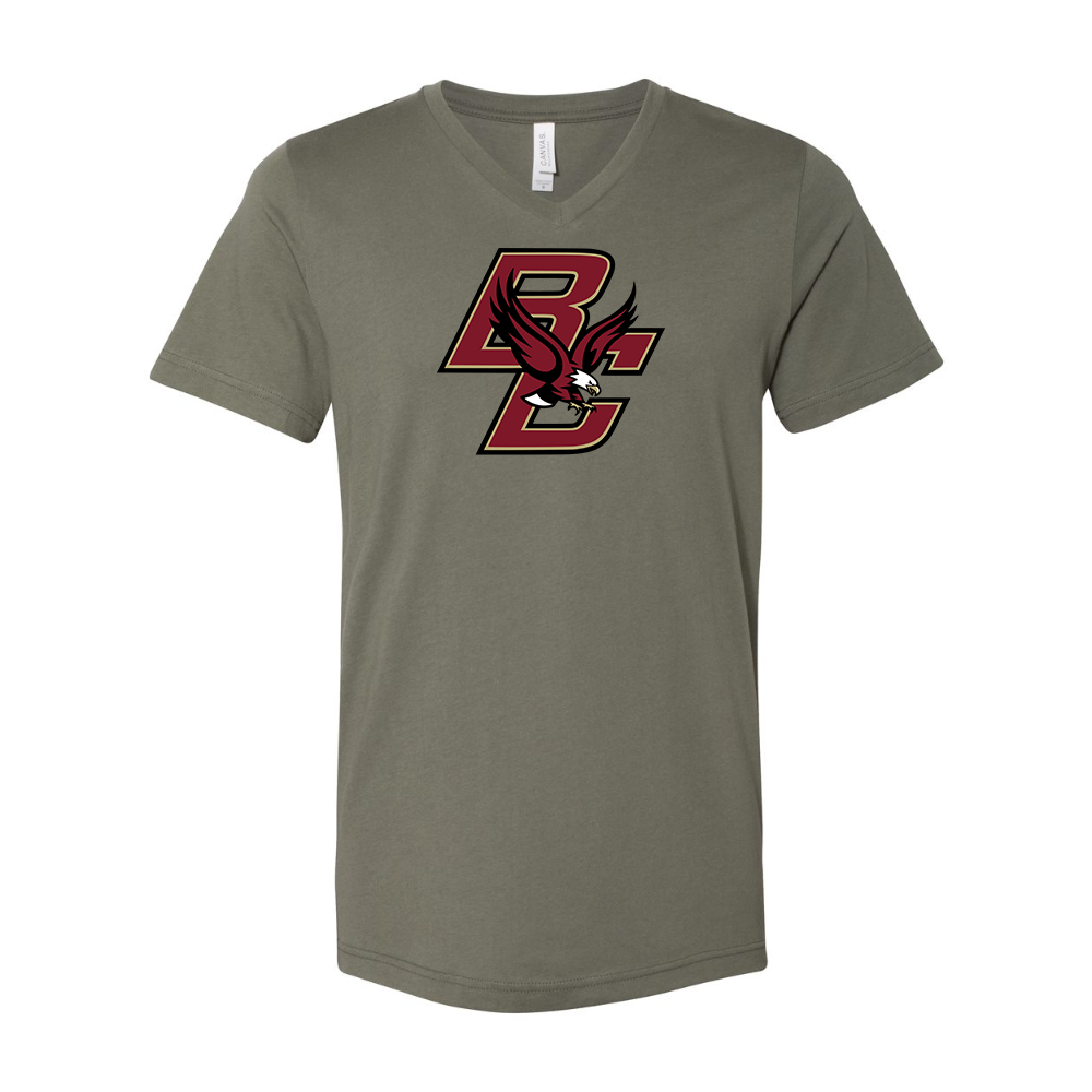 Boston College Eagles   BELLA  CANVAS - Jersey V-Neck T-Shirt