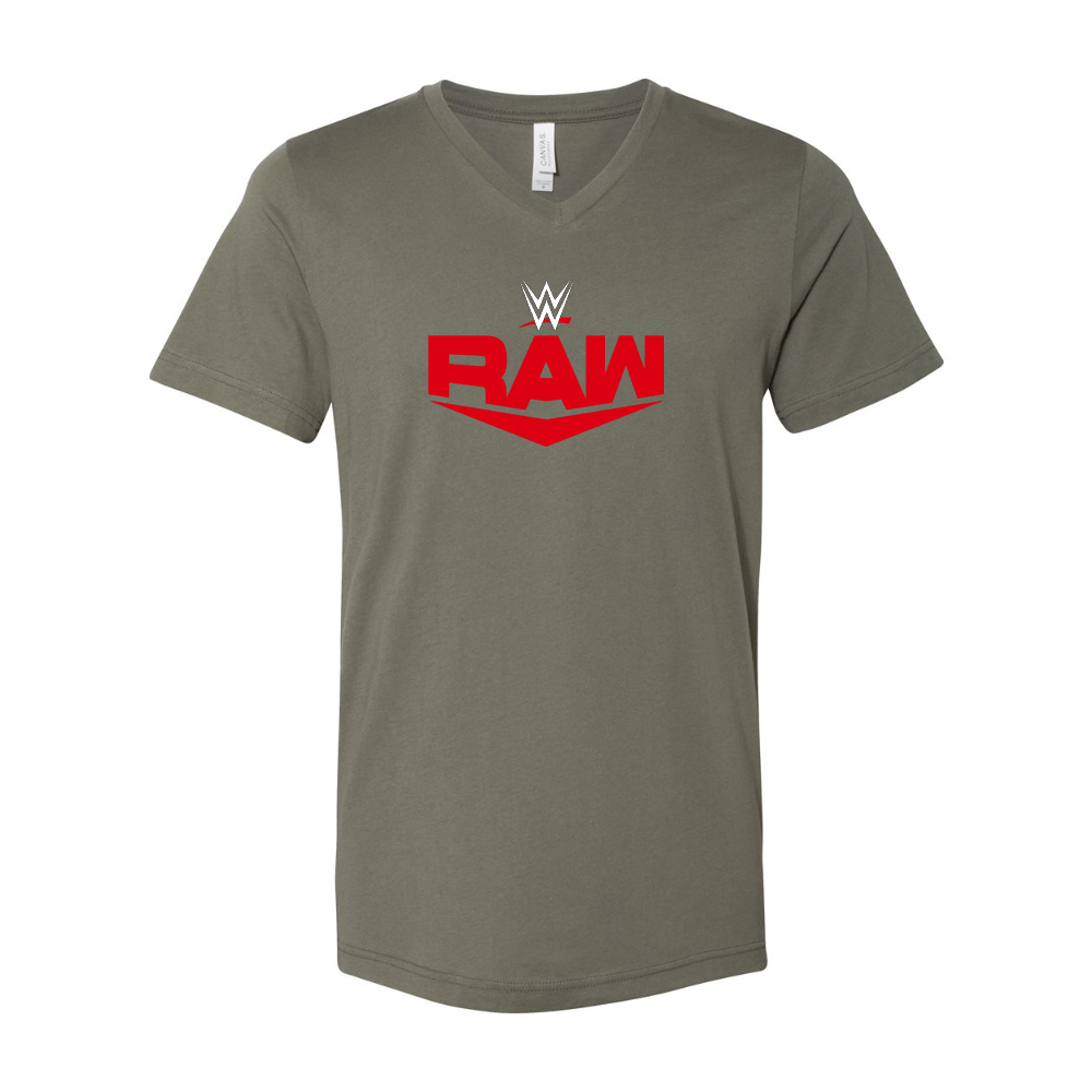 WWE Raw BELLA  CANVAS - Jersey V-Neck T-Shirt