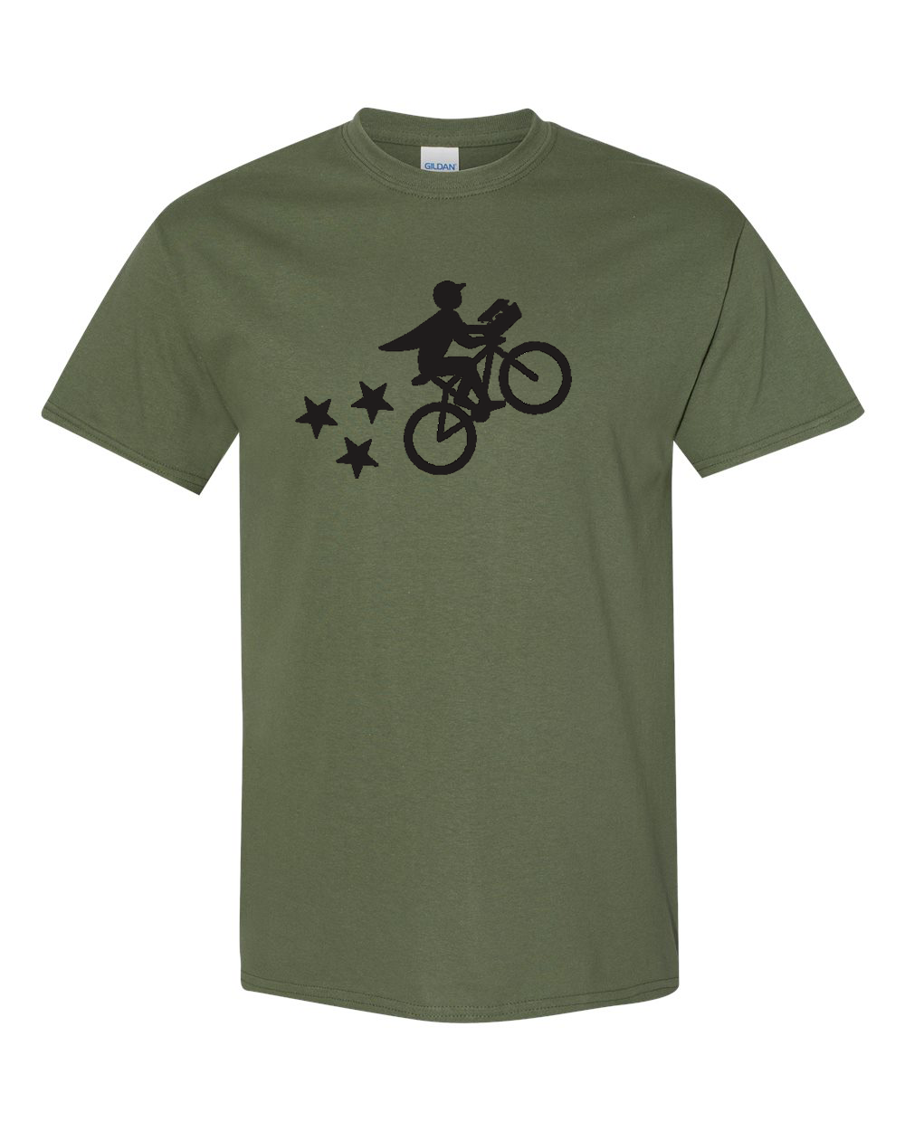 Men's Postmates Bike Gildan Heavy Cotton T-Shirt