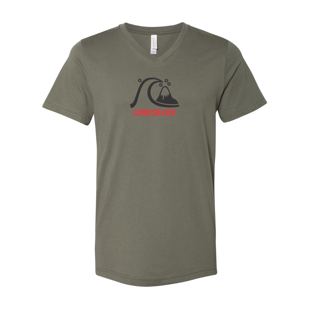Quicksilver BELLA  CANVAS - Jersey V-Neck T-Shirt
