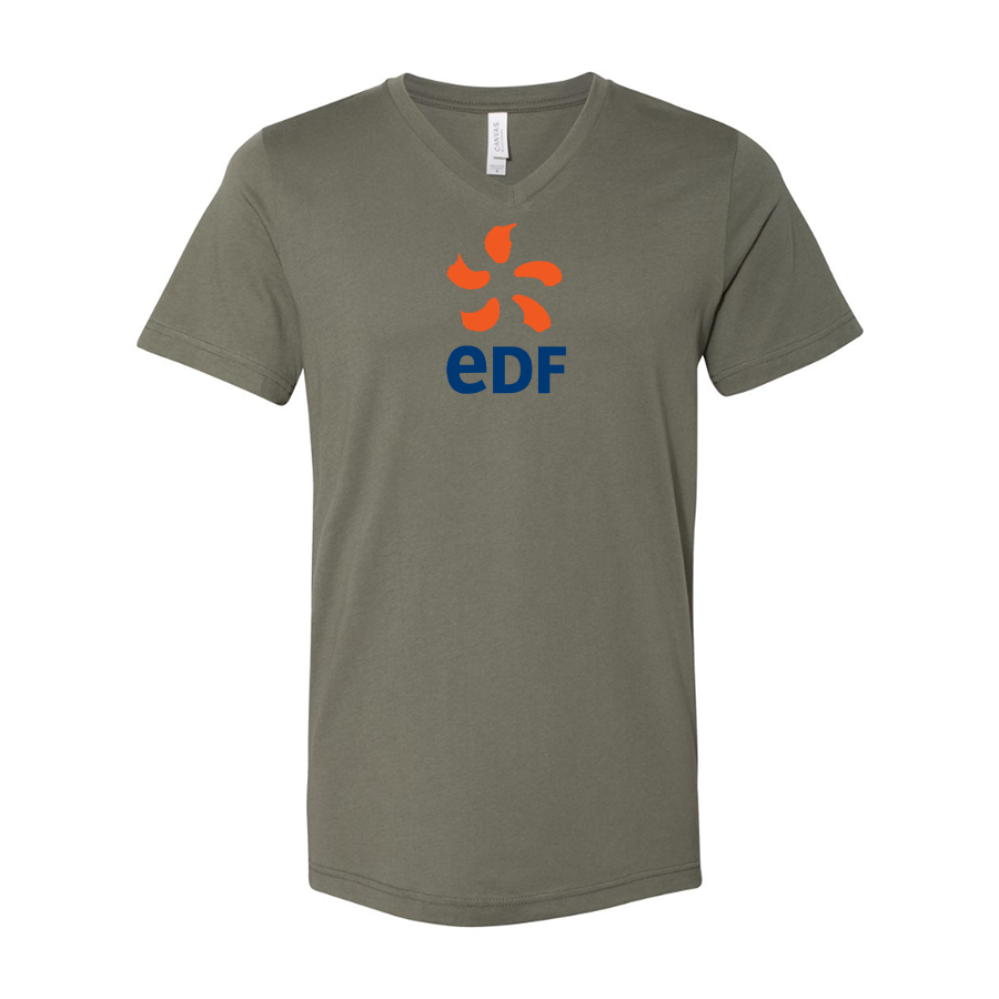 Edf BELLA  CANVAS - Jersey V-Neck T-Shirt
