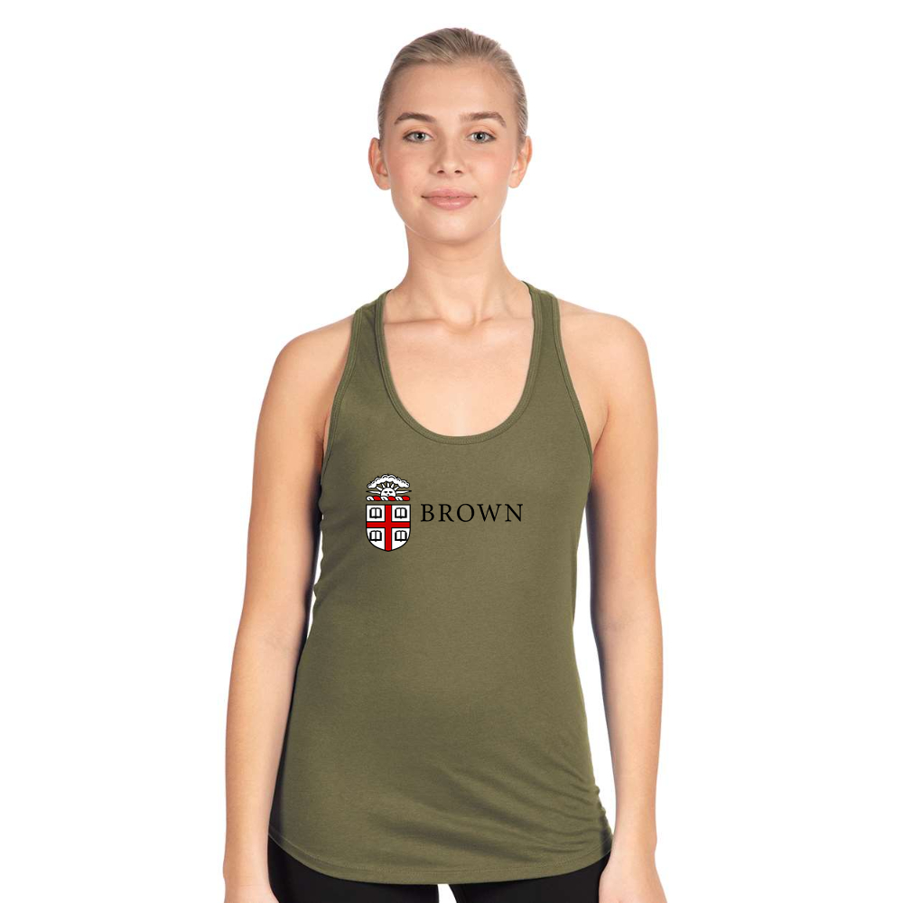 Women's Brown University  Next Level Ideal Racerback Tank