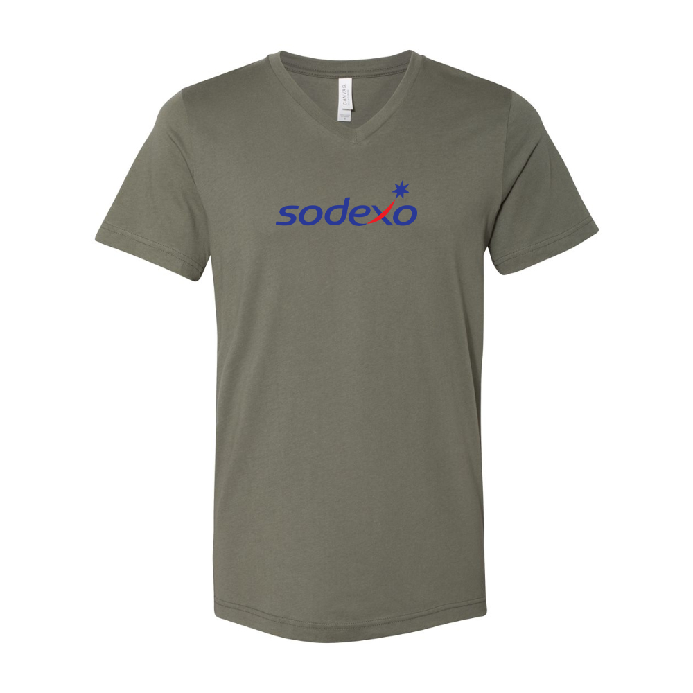 Sodexo BELLA  CANVAS - Jersey V-Neck T-Shirt