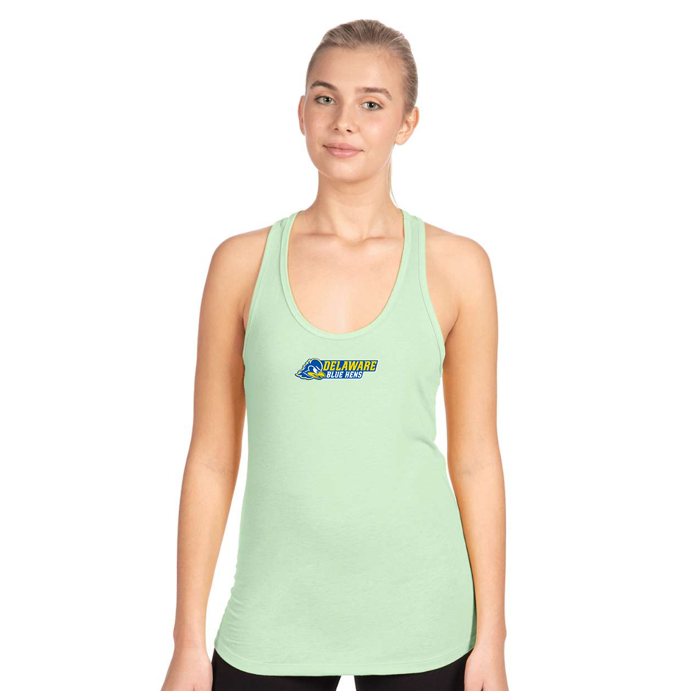 Women's  Delaware Blue Hens Next Level Ideal Racerback Tank
