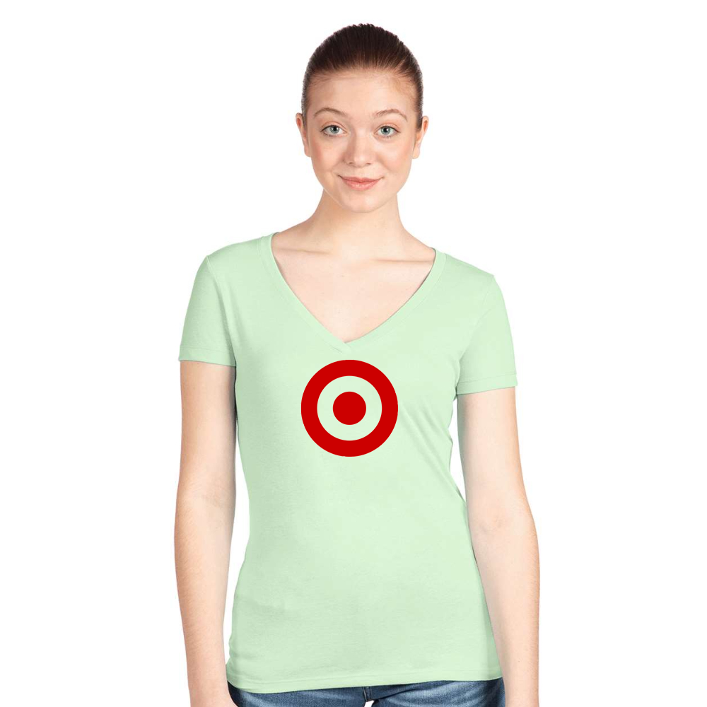 Women's Target   Next Level V-Neck T-Shirt