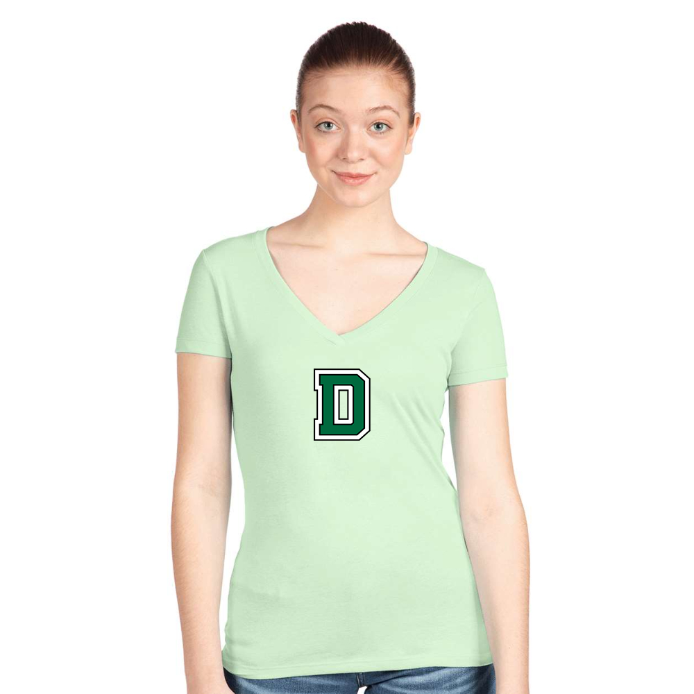 Women's  Dartmouth Big Green  Next Level V-Neck T-Shirt