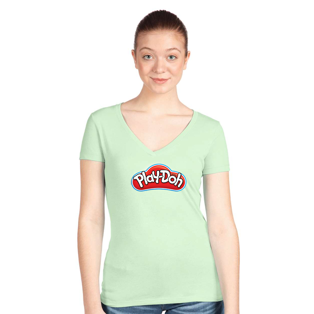 Women's Play Doh Next Level V-Neck T-Shirt