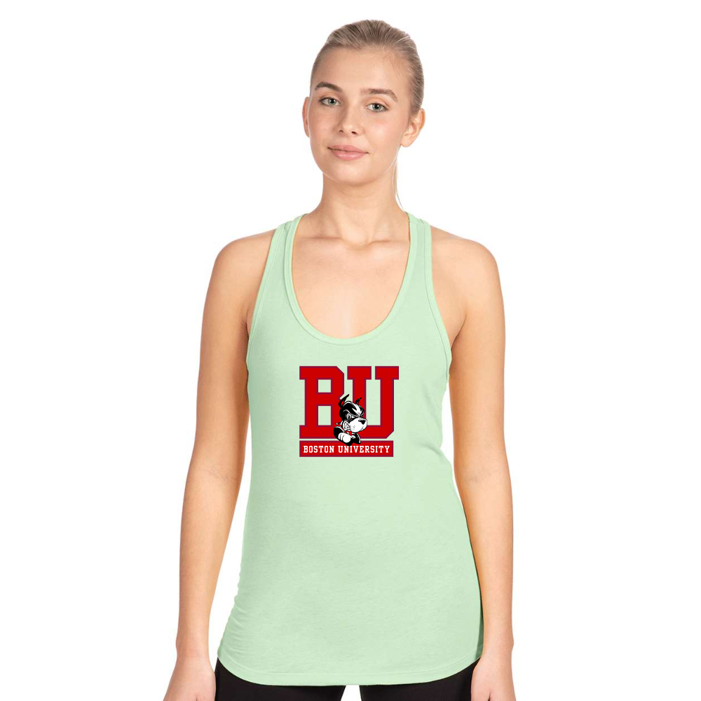 Women's Boston University Terriers Next Level Ideal Racerback Tank