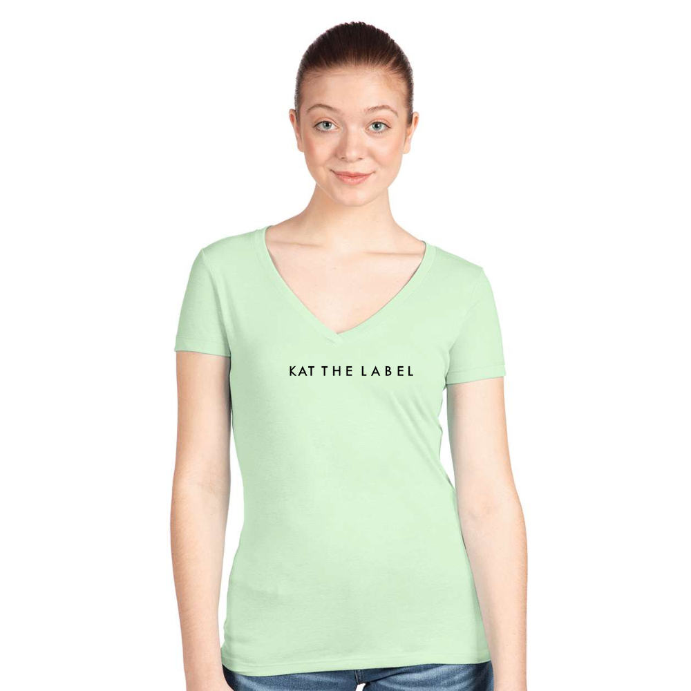 Women's Kat The Label Next Level V-Neck T-Shirt
