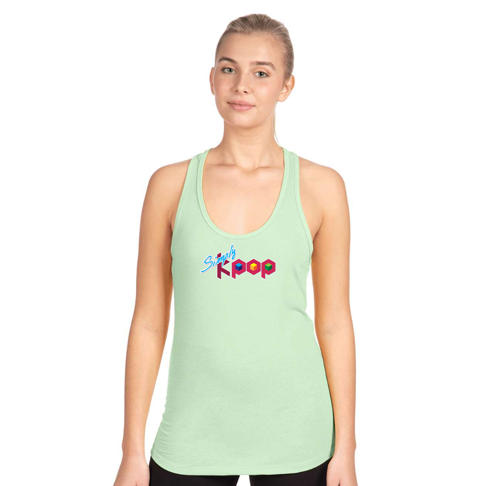 Women's  Simply Kpop Next Level Ideal Racerback Tank