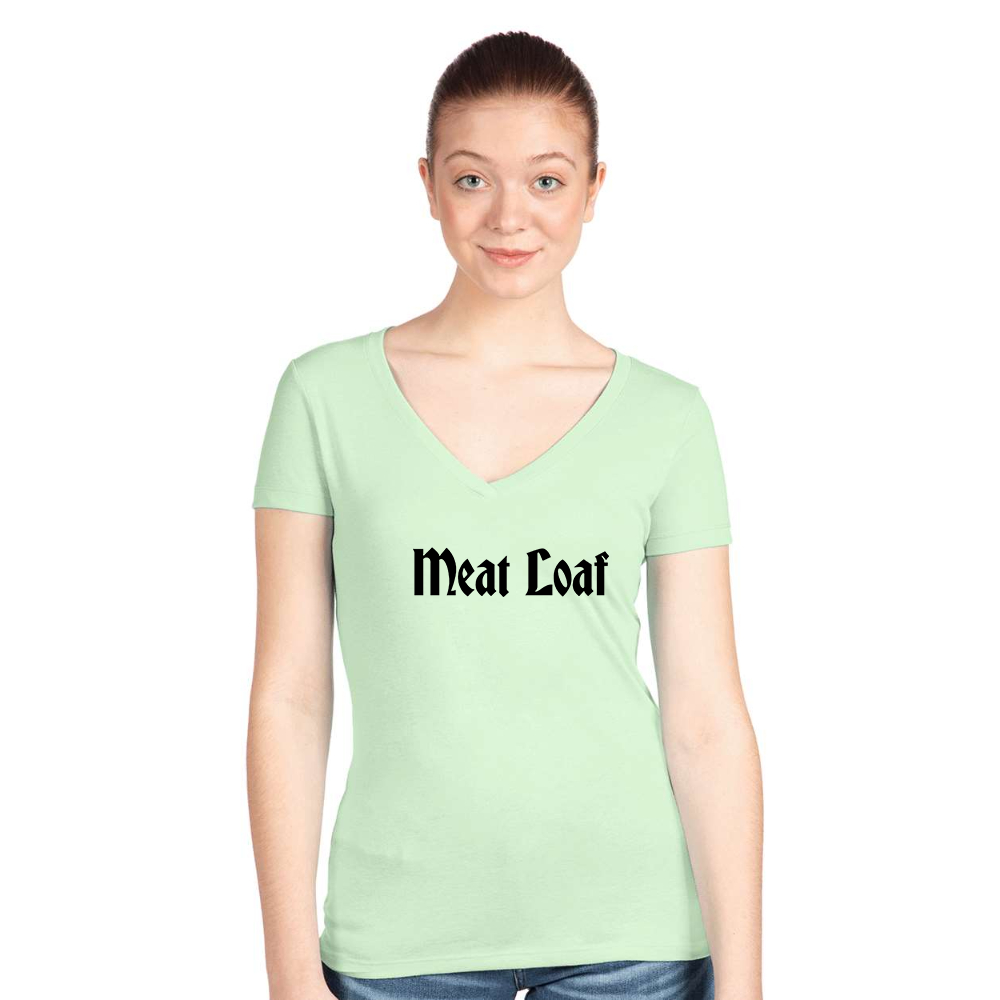 Women's Meat Loaf  Next Level V-Neck T-Shirt