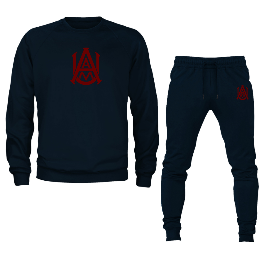 Men's Alabama AM Bulldogs  Crewneck Sweatshirt Joggers Suit
