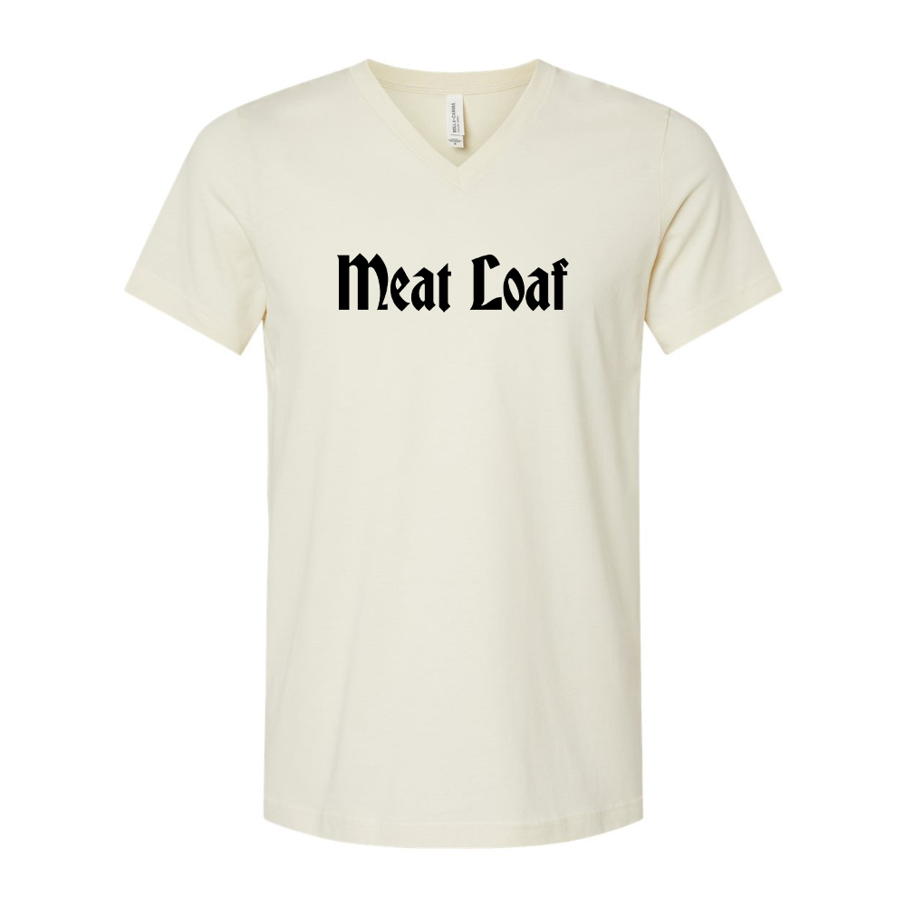 Meat Loaf BELLA  CANVAS - Jersey V-Neck T-Shirt