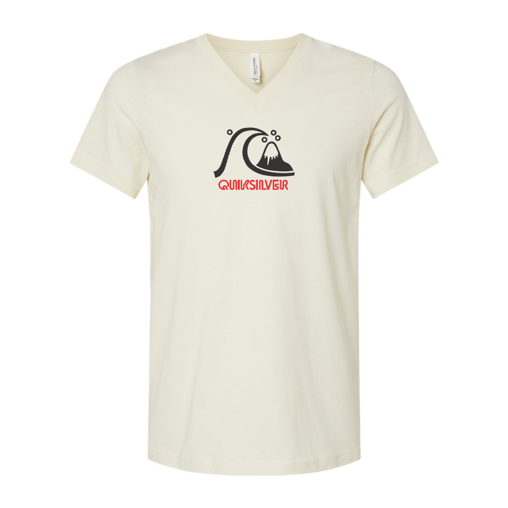 Quicksilver BELLA  CANVAS - Jersey V-Neck T-Shirt