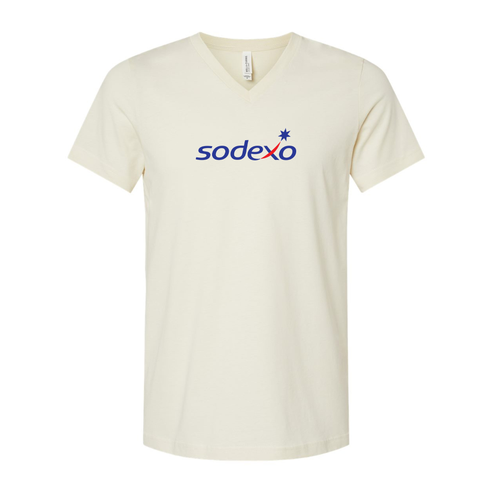Sodexo BELLA  CANVAS - Jersey V-Neck T-Shirt