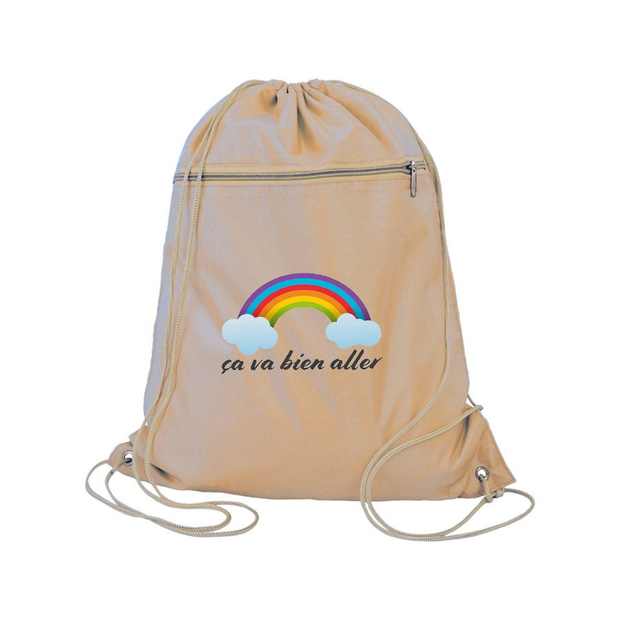 Ça va bien aller Q-Tees - Polyester Cinchpack