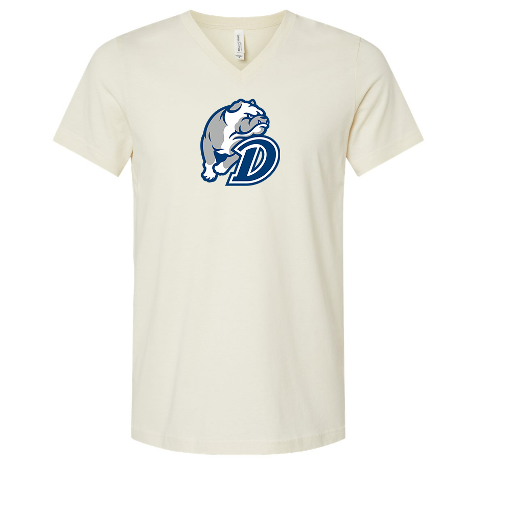 Drake Bulldogs BELLA  CANVAS - Jersey V-Neck T-Shirt