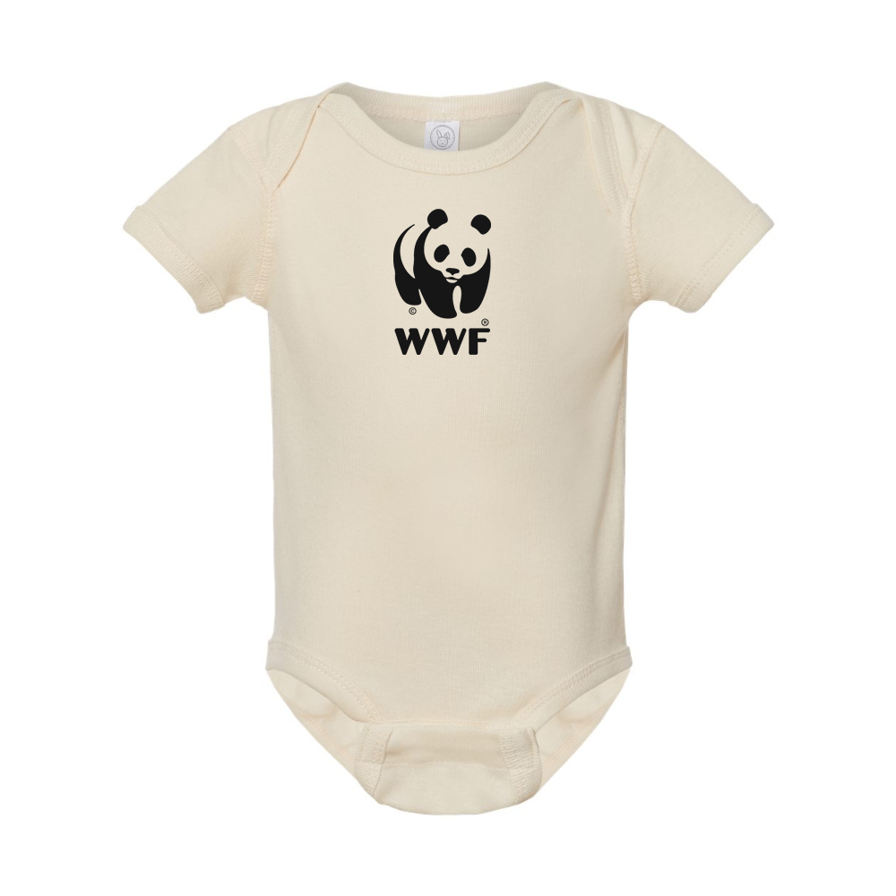 WWF  Rabbit Skins Infant Baby Rib Bodysuit