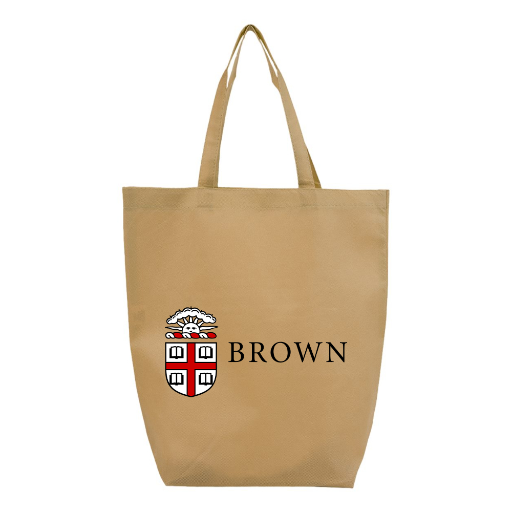 Brown University Q-Tees Non-Woven Gusset Bottom Tote