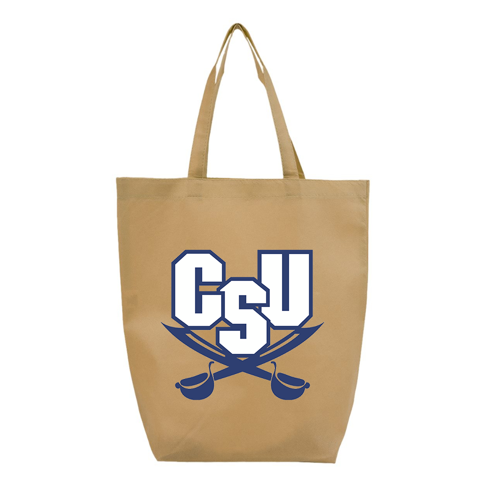 CSU Buccaneers   Q-Tees Non-Woven Gusset Bottom Tote