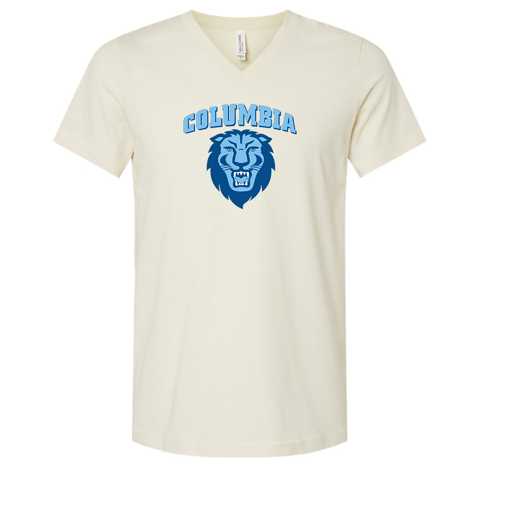 Columbia Lions BELLA  CANVAS - Jersey V-Neck T-Shirt