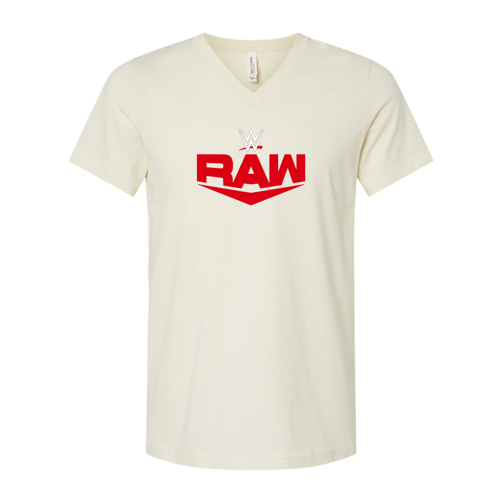 WWE Raw BELLA  CANVAS - Jersey V-Neck T-Shirt