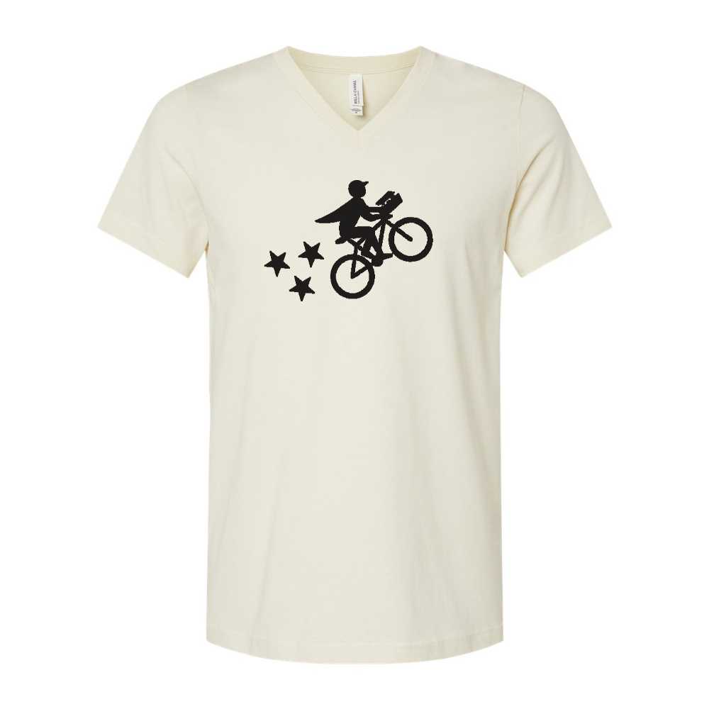 Postmates Bike BELLA  CANVAS - Jersey V-Neck T-Shirt