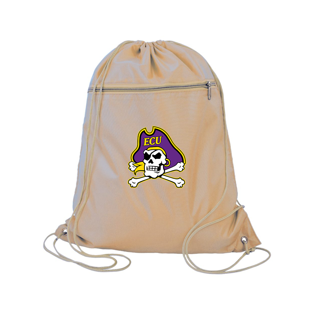East Carolina Pirates  Q-Tees - Polyester Cinchpack
