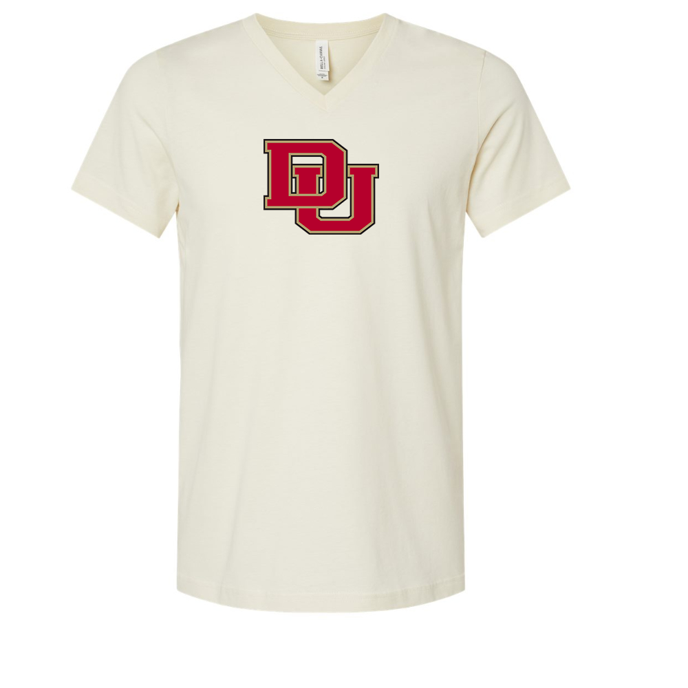 Denver Pioneers  BELLA  CANVAS - Jersey V-Neck T-Shirt