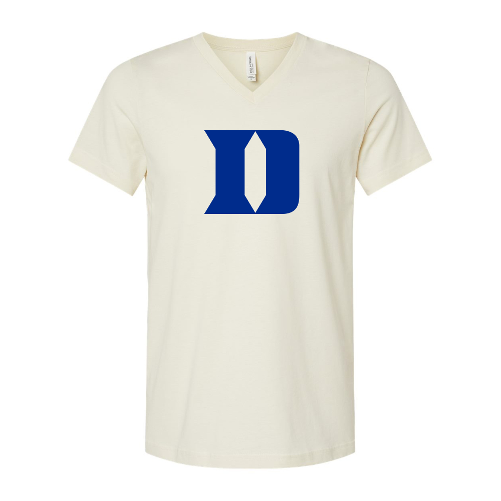 Duke Blue Devils BELLA  CANVAS - Jersey V-Neck T-Shirt