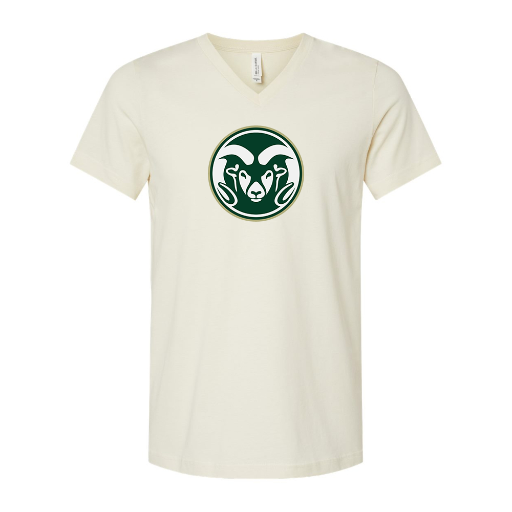 Colorado State Rams BELLA  CANVAS - Jersey V-Neck T-Shirt