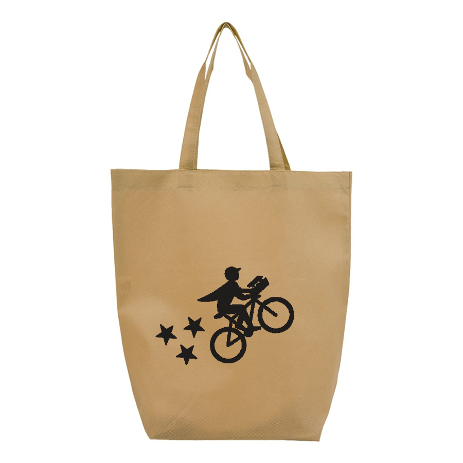 Postmates Bike Q-Tees Non-Woven Gusset Bottom Tote