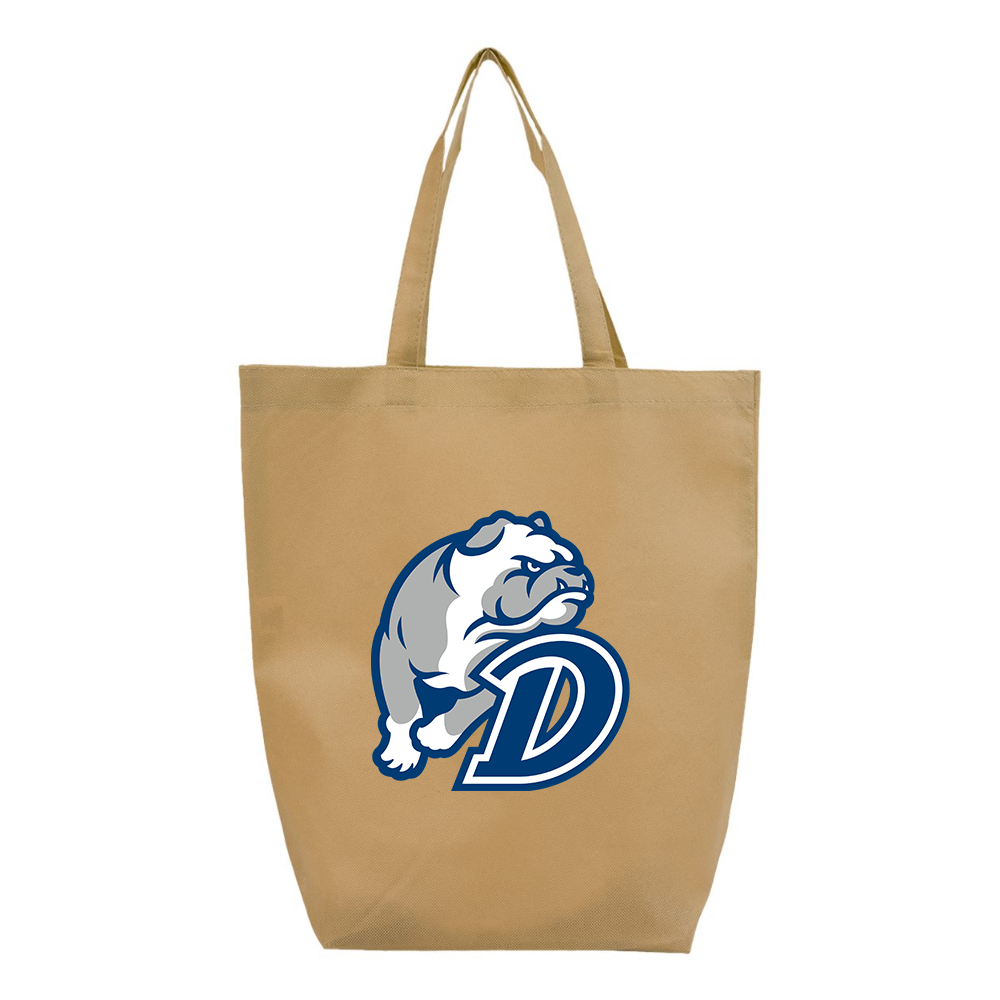 Drake Bulldogs Q-Tees Non-Woven Gusset Bottom Tote