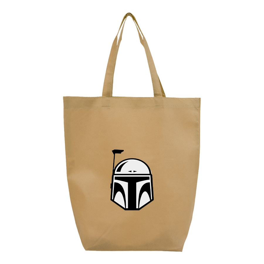 Star Wars Boba Fett Helmet Q-Tees Non-Woven Gusset Bottom Tote