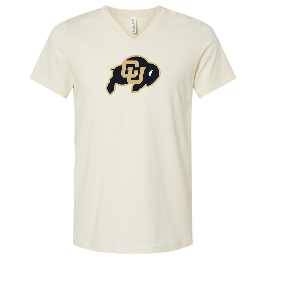 Colorado Buffaloes BELLA  CANVAS - Jersey V-Neck T-Shirt