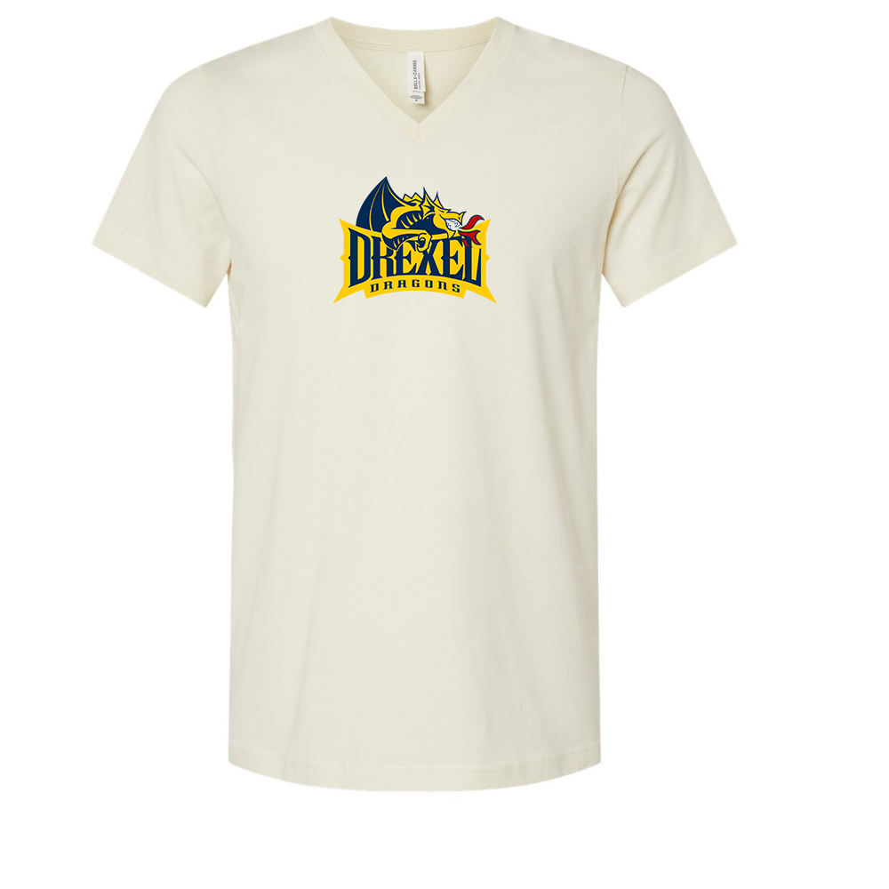 Drexel Dragons BELLA  CANVAS - Jersey V-Neck T-Shirt