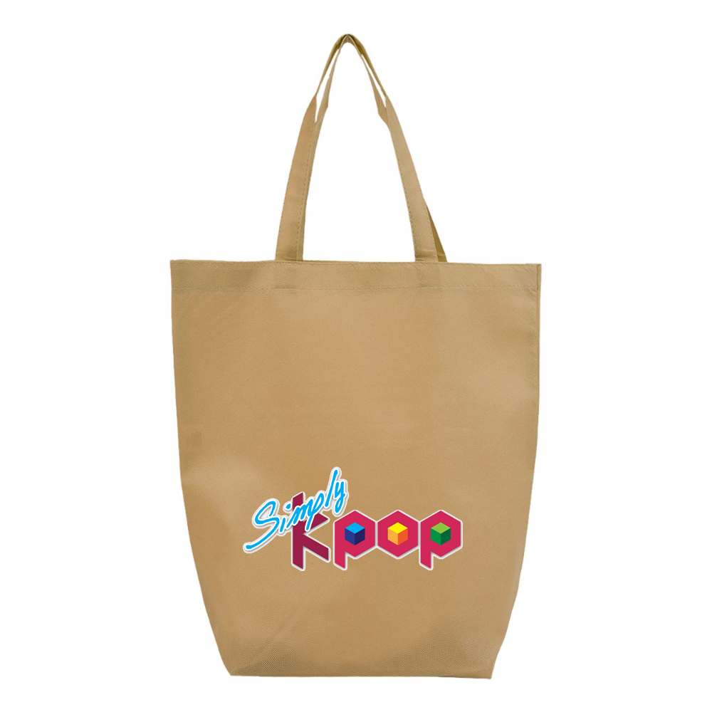 Simply Kpop  Q-Tees Non-Woven Gusset Bottom Tote
