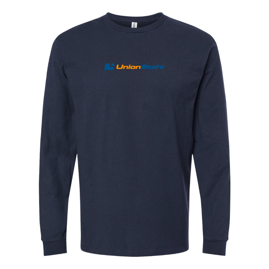 Men's UnionStahl Logo Cotton Long Sleeve T-Shirt