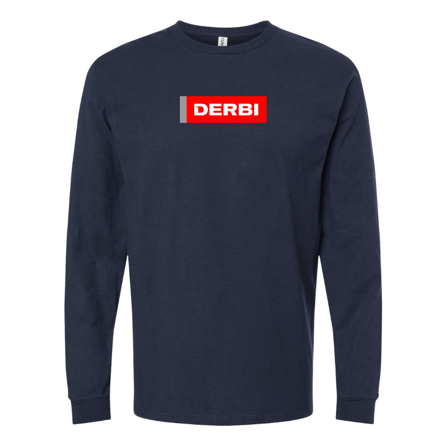 Men's Derbi Logo Cotton Long Sleeve T-Shirt