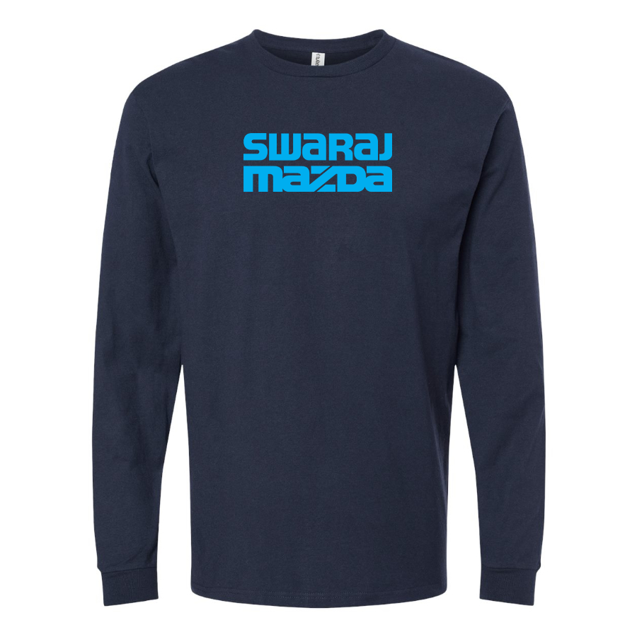 Men's Swaraj Mazda Logo Cotton Long Sleeve T-Shirt