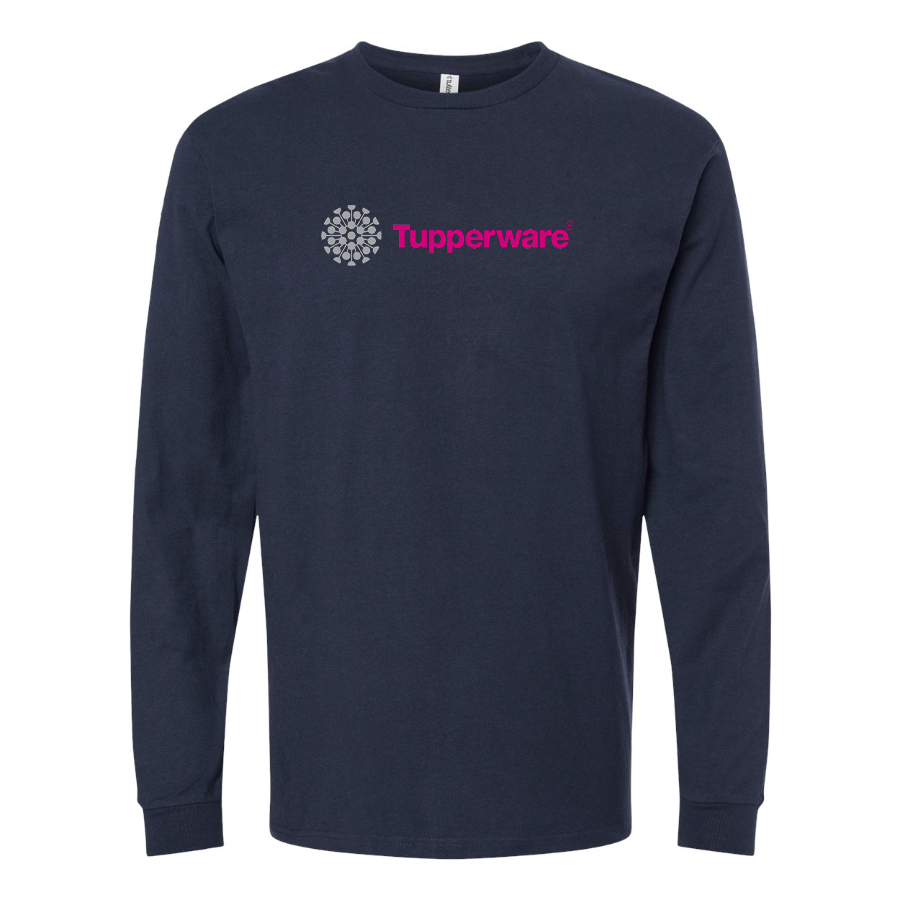 Men's Tupperware Logo Cotton Long Sleeve T-Shirt
