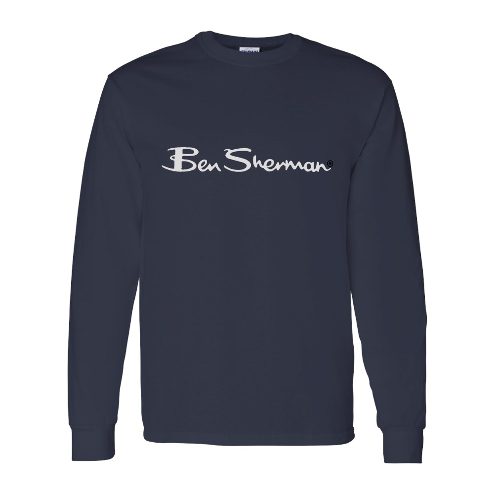 Men's Ben Sherman Gildan Heavy Cotton Long Sleeve T-Shirt