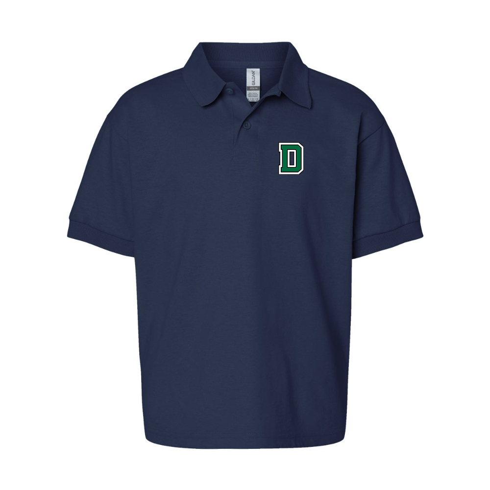 Youth  Dartmouth Big Green  Gildan Dry Blend Jersey Polo