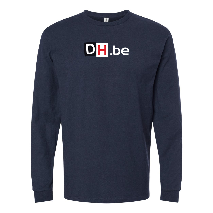 Men's DH Derniere Heure Logo  Cotton Long Sleeve T-Shirt