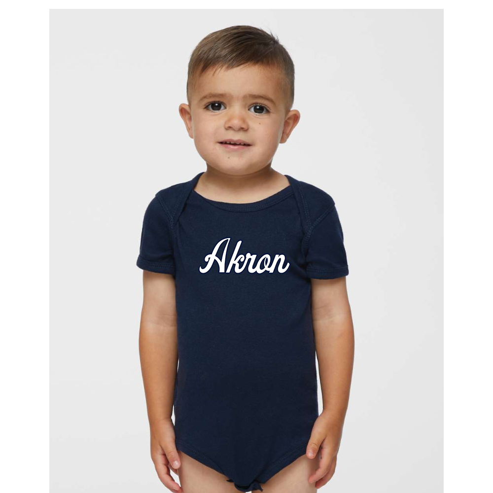 Akron Zips   Rabbit Skins Infant Baby Rib Bodysuit
