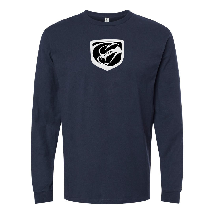 Men's Dodge Viper Logo Cotton Long Sleeve T-Shirt