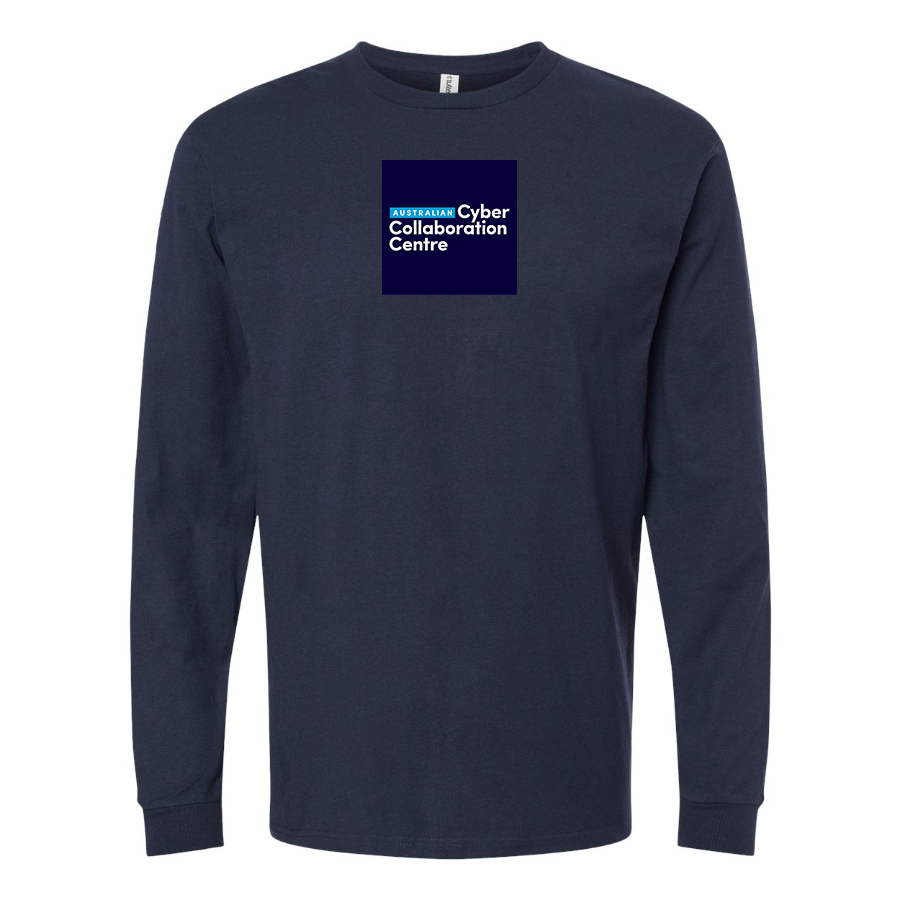 Men's Australian Cyber Collaboration Centre Logo Cotton Long Sleeve T-Shirt